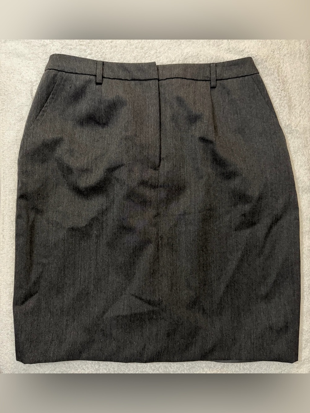 VTG Valerie Stevens 100% Pure Wool Flat Front Pencil Pocket Skirt Office Capsule